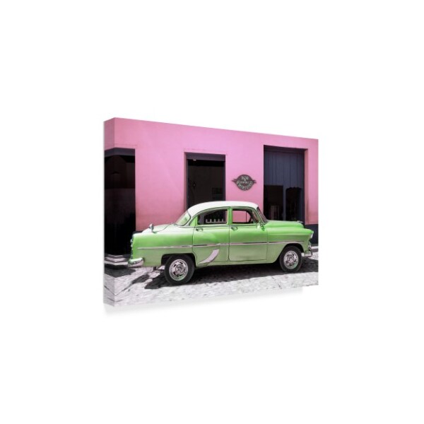 Philippe Hugonnard 'Retro Lime Green Car' Canvas Art,16x24